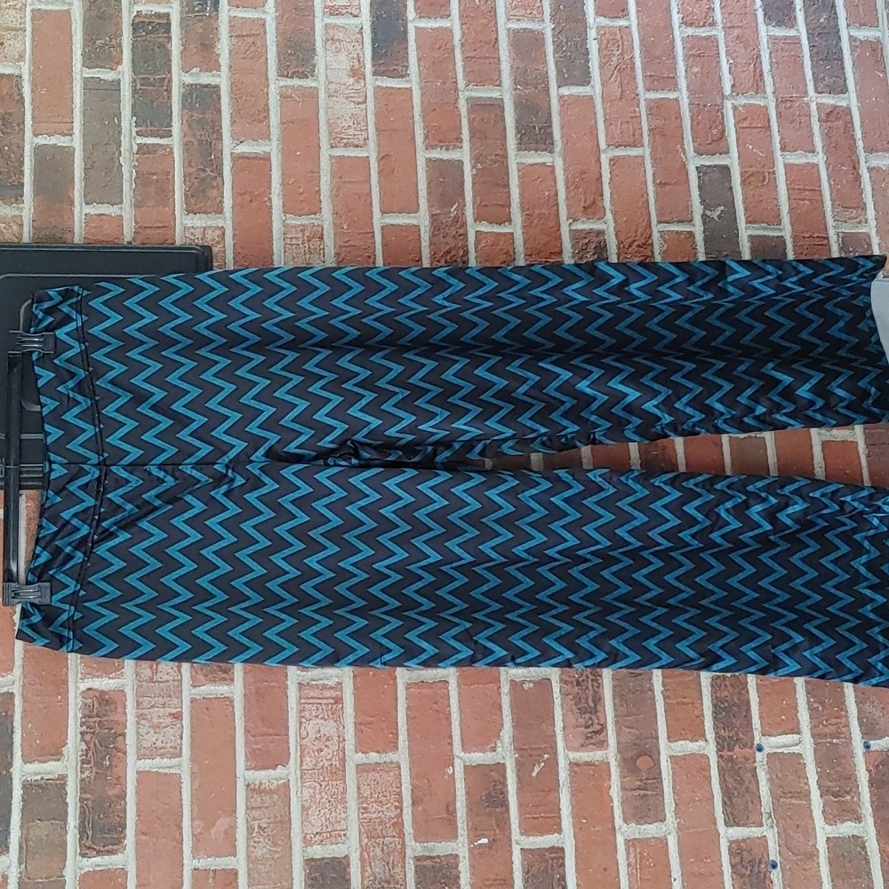 Worthington Chevron Wide Leg High Rise Pants Size 18